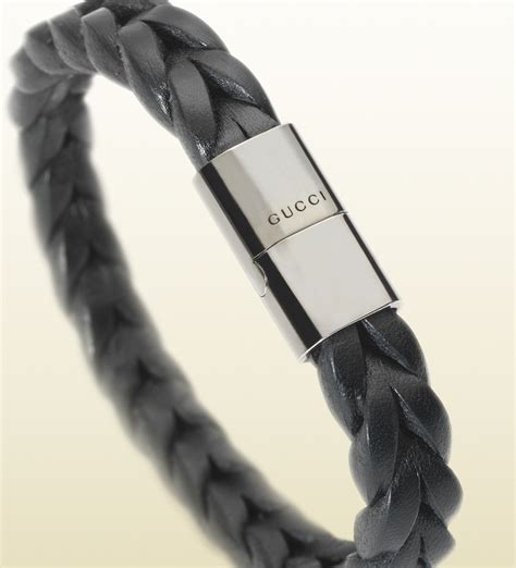 gucci men's bracelet leather|men's Gucci bracelet sale.